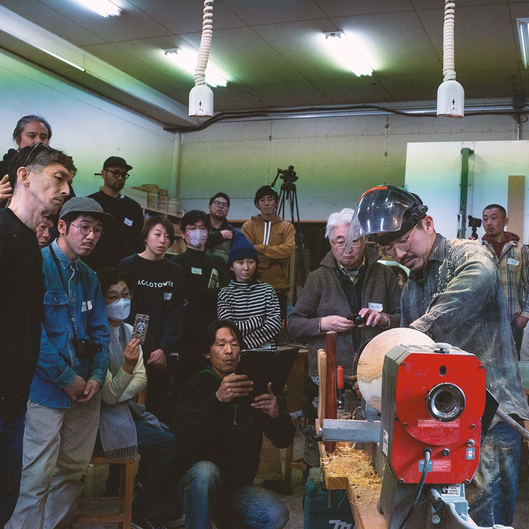 スーパー生木ラボ in WOODWORK CENTER デモンストレーションと座談会（2025）